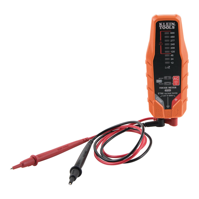 KLEIN TOOLS Electronic AC/DC Voltage Tester, 12 - 600V