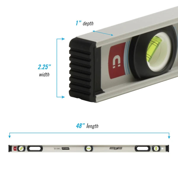 CHANNELLOCK 48" I-Beam Level, Magnetic