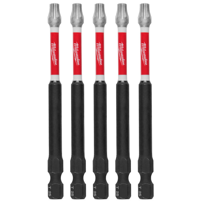 Milwaukee Tools 35" T25 Impact Driver Bit 5 Pack 48-32-4579