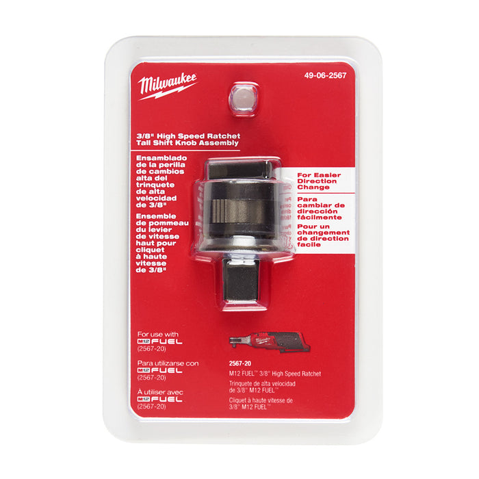 MILWAUKEE 3/8" High Speed Ratchet Tall Shift Knob Assembly