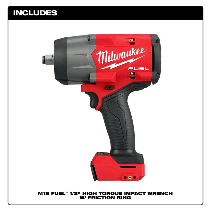 MILWAUKEE M18 FUEL™ Llave de impacto de alto torque de 1/2" con anillo de fricción (solo herramienta)