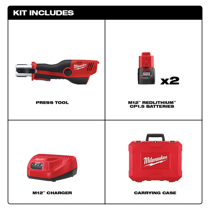 MILWAUKEE M12™ FORCE LOGIC™ Press Tool Kit