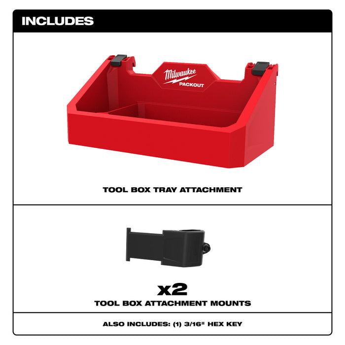 MILWAUKEE PACKOUT™ Tool Box Tray Attachment