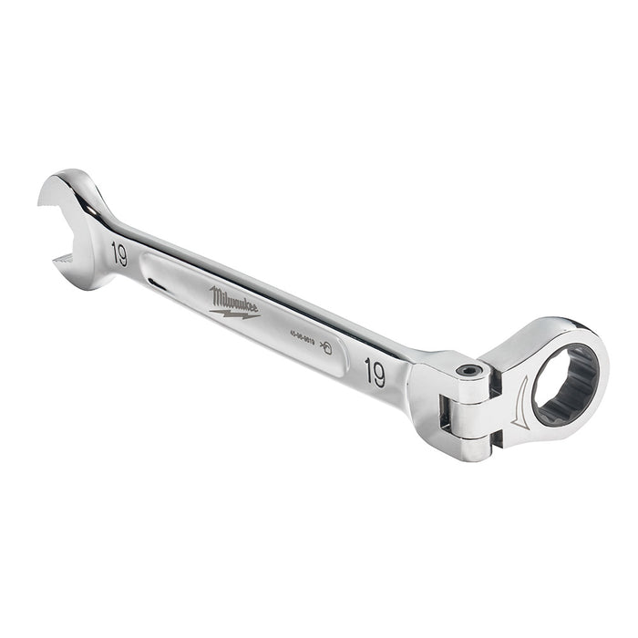 MILWAUKEE Flex Head Ratcheting Combination Wrench - Metric
