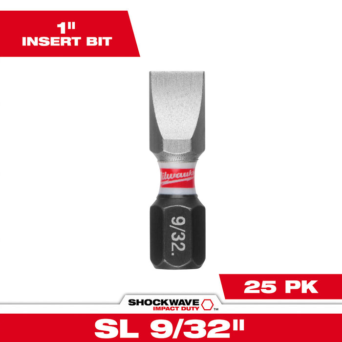 Milwaukee Tools Shockwave Insert Bit Slotted 48-32-4718