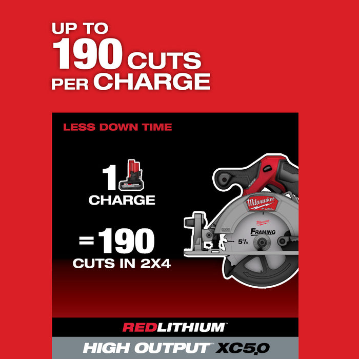 Kit de sierra circular MILWAUKEE M12 FUEL™ de 5-3/8”
