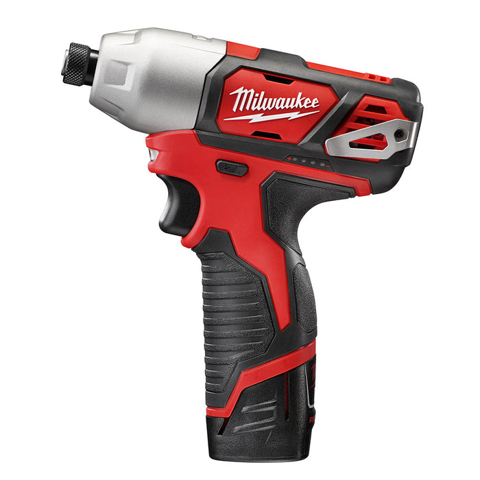 MILWAUKEE M12™ Kit de destornillador de impacto hexagonal de 1/4”