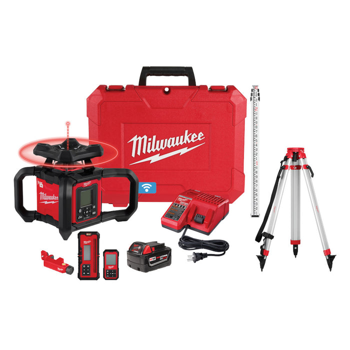 Kit de nivel láser giratorio de doble pendiente para exterior rojo MILWAUKEE M18™