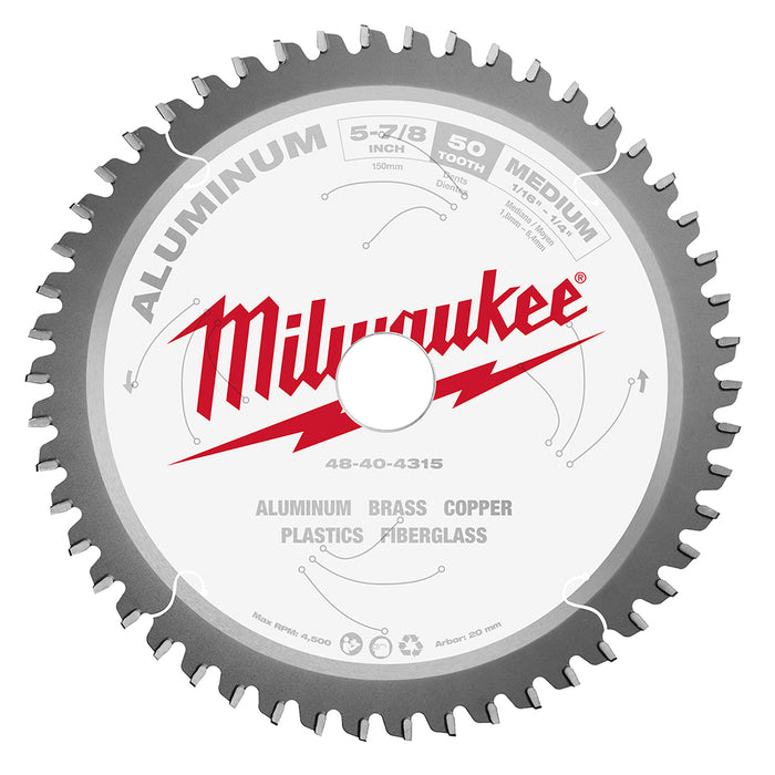 MILWAUKEE 5-7/8" 50T Circular Saw Metal Cutting Blade