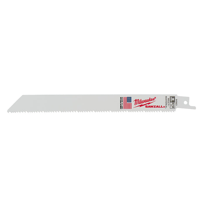Milwaukee 8" 8/12 TPI SAWZALL Reciprocating Saw Blade (50-Pack) 48-01-6093