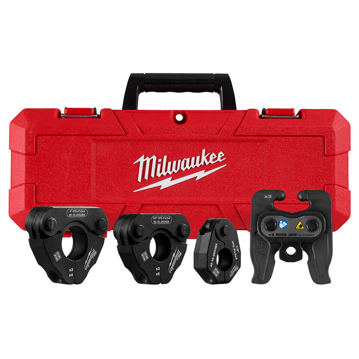 MILWAUKEE Kit de anillo de prensa pivotante IPS-P de 1/2" - 1"