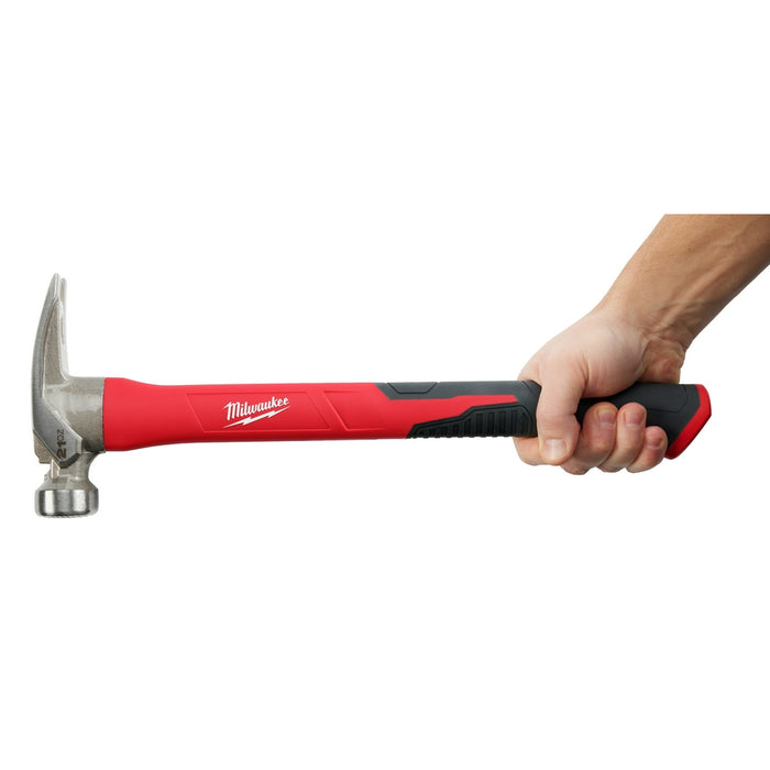 MILWAUKEE 21oz. Martillo con mango de poliéster/fibra de vidrio con cara fresada