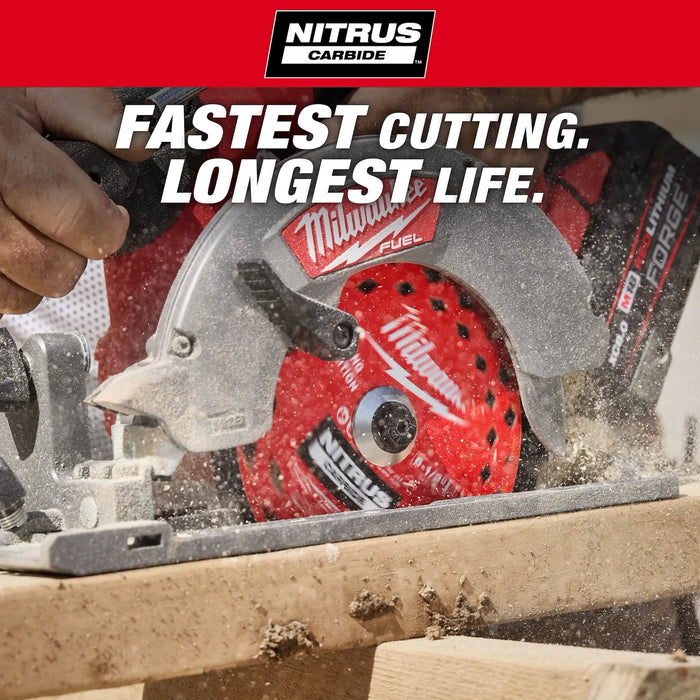 Milwaukee 6-1/2” 24T NITRUS™ Carbide Framing & Demolition Circular Saw Blade