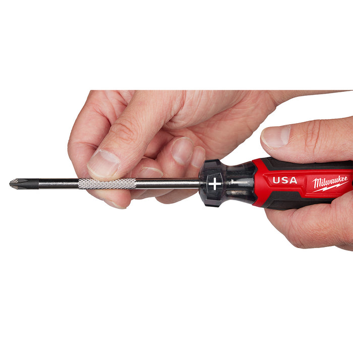 MILWAUKEE 3/8" Slotted 8" Cushion Grip Screwdriver