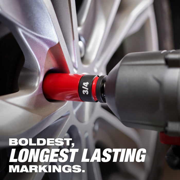 MILWAUKEE SHOCKWAVE IMPACT DUTY™ 1/2 Impulsor SAE y Métrico 5 PC. Juego de llaves de tuercas para ruedas