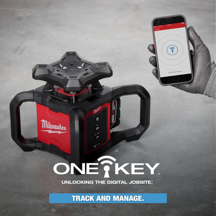 MILWAUKEE M18™ Red Exterior Rotary Laser Level Kit