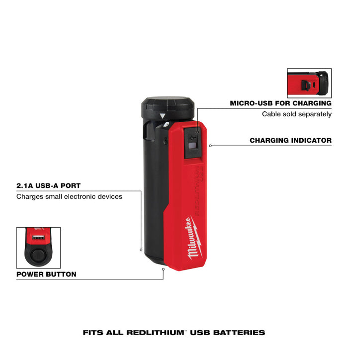 MILWAUKEE REDLITHIUM™ USB Charger & Portable Power Source Kit