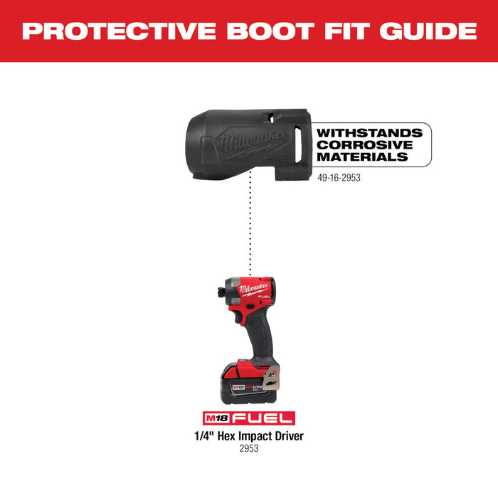 Funda protectora para destornillador de impacto hexagonal MILWAUKEE M18 FUEL™ de 1/4"