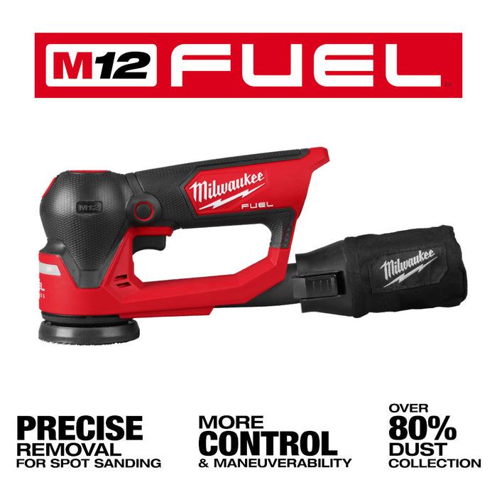 MILWAUKEE M12 FUEL 3" Random Orbital Detail Sander (Tool Only)