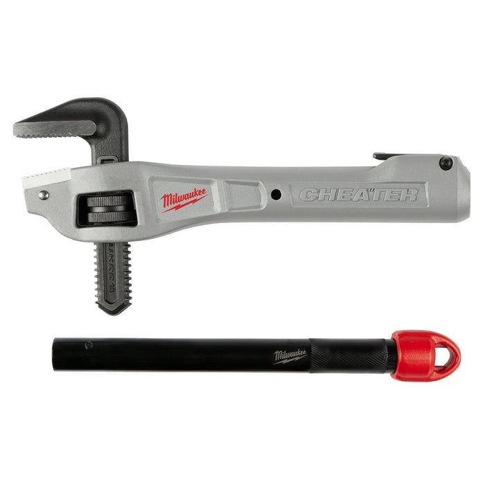 MILWAUKEE CHEATER Aluminum Offset Adaptable Pipe Wrench