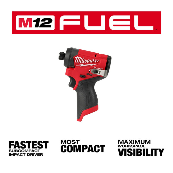 MILWAUKEE M12 FUEL™ 1/4" Hex Impact Driver (Tool Only)
