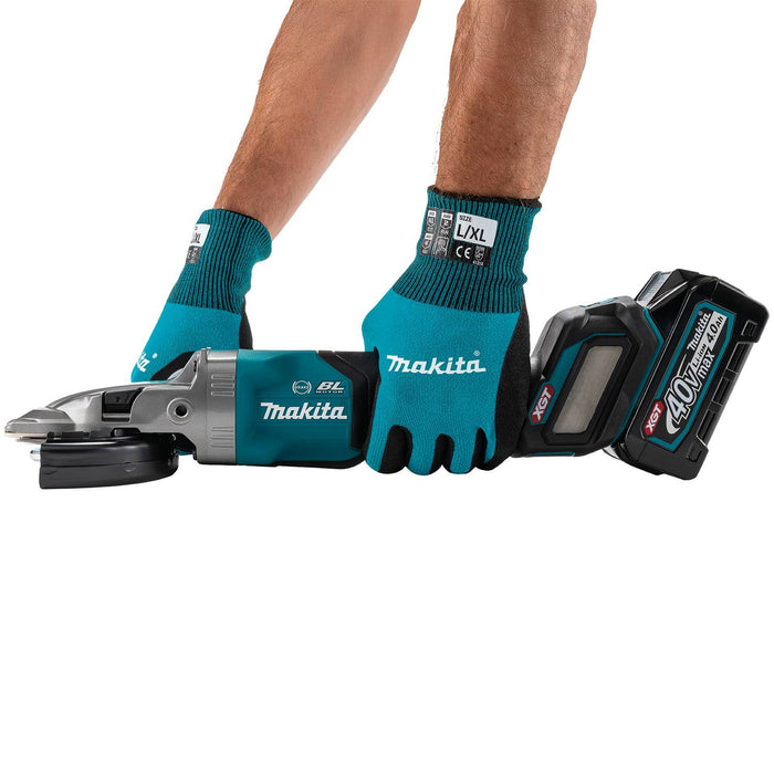 Makita GAG16Z 40V max XGT® Brushless Cordless 5" Paddle Switch Flathead Grinder, Variable Speed, with Electric Brake, Tool Only