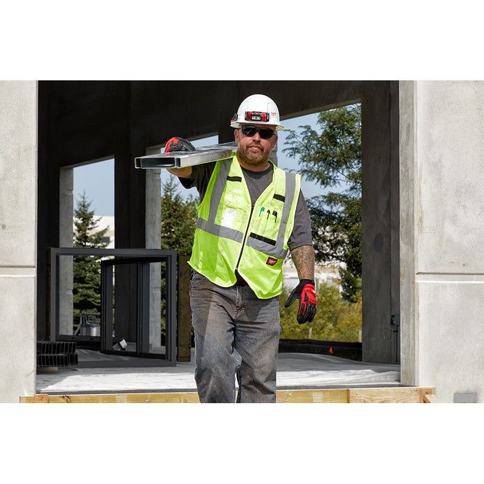 Chaleco de seguridad de malla de alta visibilidad MILWAUKEE Clase 2 (ANSI)