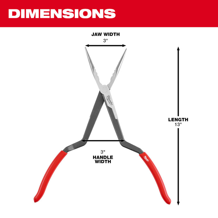 MILWAUKEE 13" Long Reach Pliers - 45° Nose