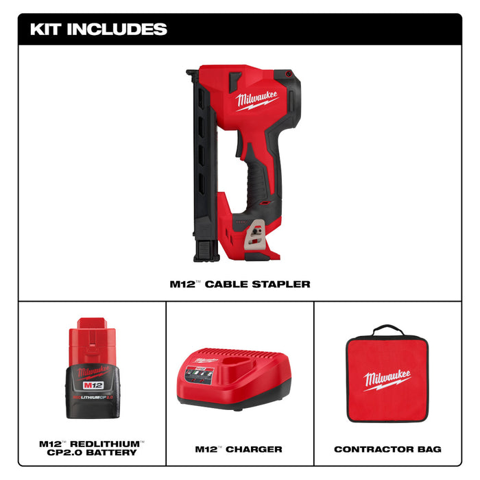 MILWAUKEE M12™ Cable Stapler Kit