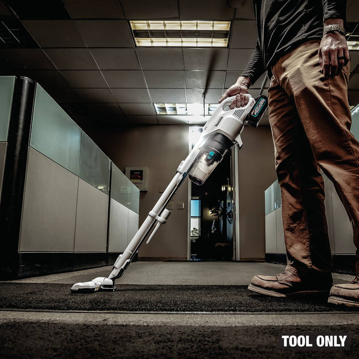 Makita GLC04Z 40V max XGT® Brushless Cordless Cyclonic Power Brush Head 4-Speed Compact Stick Vacuum, Tool Only