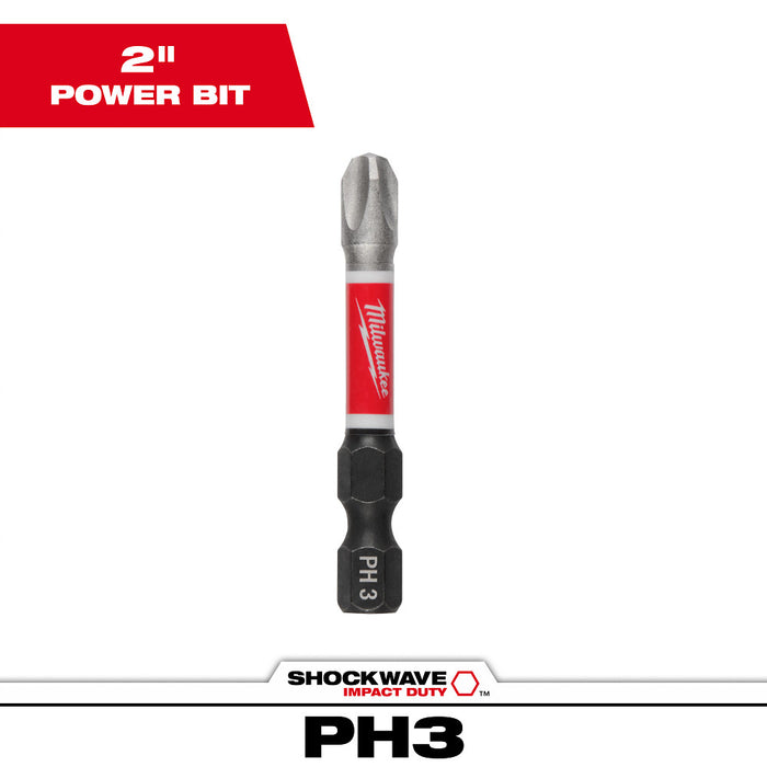 Milwaukee Tools #3 Phillips 2 in. Power Bit 48-32-4463