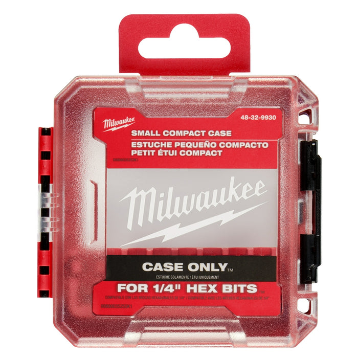 Estuche compacto pequeño personalizable MILWAUKEE para accesorios de destornillador de impacto