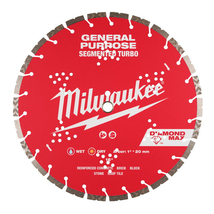 MILWAUKEE DIAMOND MAX™ Segmented Turbo General Purpose Blades