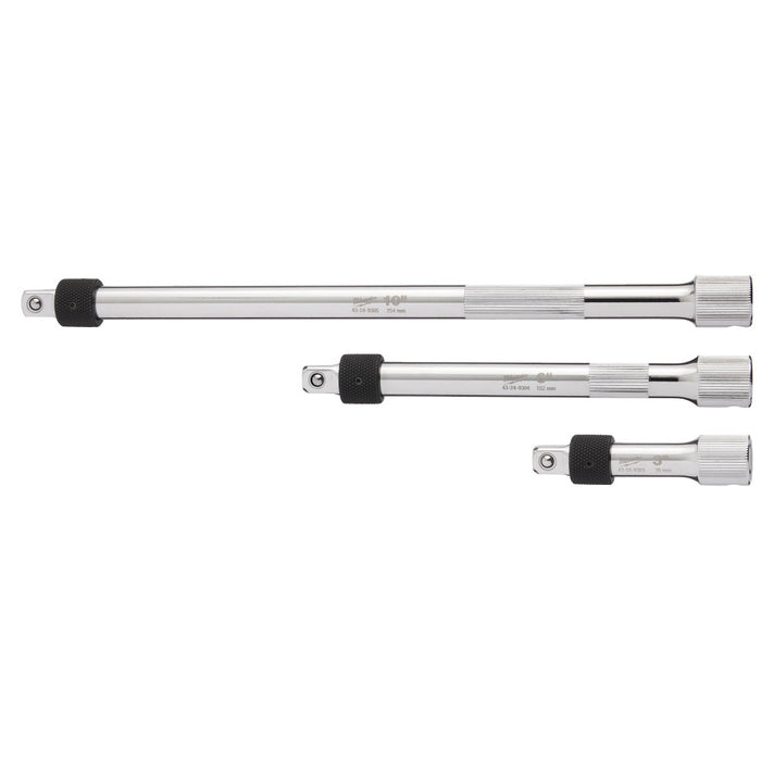 Milwaukee Tools 3pc 3/8in Dr Locking Extnsn Set 48-22-9361