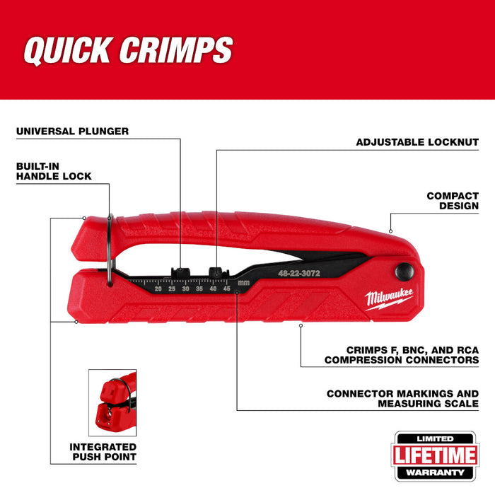 MILWAUKEE Coax Compression Crimper