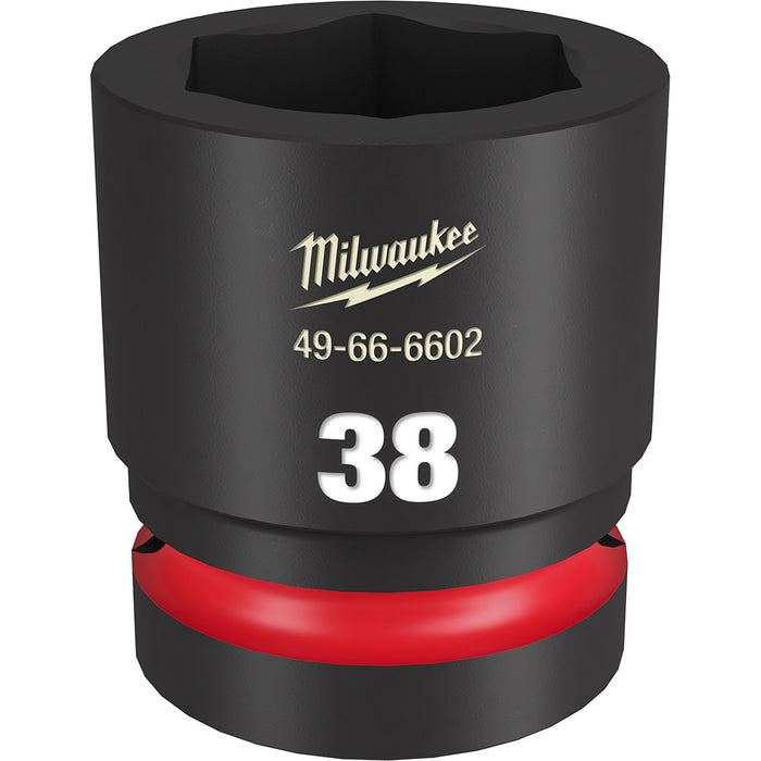 MILWAUKEE SHOCKWAVE Impact Duty 1" Drive 38MM Dado estándar de 6 puntos
