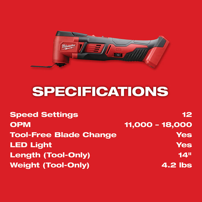 Milwaukee M18 Cordless Multi-Tool M18 2626-20 P1
