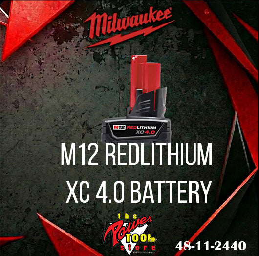 Milwaukee M12 Brushless 2" Planer M12 2524-20 + FREE M12 REDLITHIUM XC 4.0 Extended Capacity Battery 48-11-2440