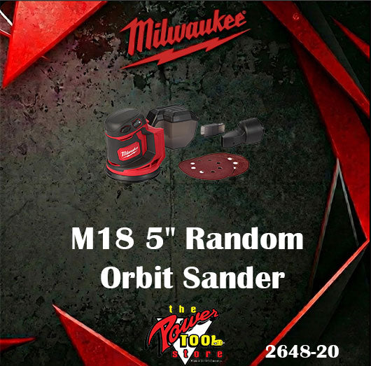Milwaukee M18 REDLITHIUM XC 5.0 Extended Capacity Battery 2-Pack 48-11-1852 + FREE M18 5" Random Orbit Sander M18 2648-20