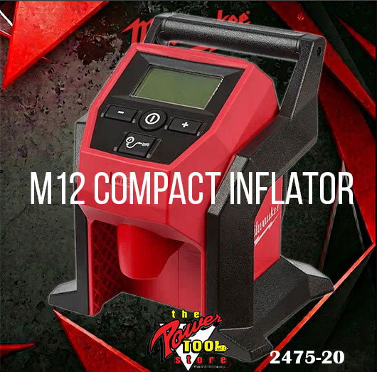 Milwaukee M12 FUEL 3/8" Right Angle Impact Wrench w/ Friction Ring Kit 2564-22 + FREE M12 Compact Inflator M12 2475-20