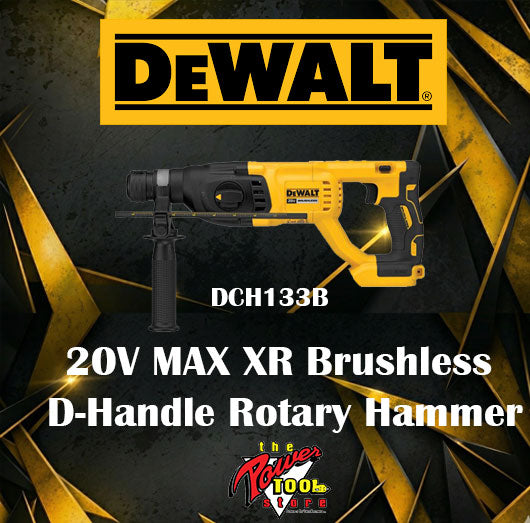 DEWALT 20V MAX XR 5.0Ah Lithium-Ion Battery 2-Pack (DCB205-2)+ FREE DCH133B 20V MAX XR Brushless 1" SDS Plus D-Handle Rotary Hammer (Tool Only)