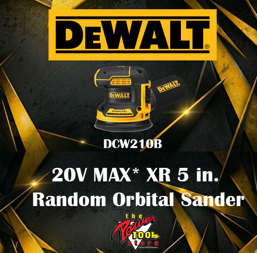 DEWALT 20V MAX XR 5.0Ah Lithium-Ion Battery 2-Pack (DCB205-2) + FREE 20V MAX* XR 5 in. Brushless Cordless Variable-Speed Random Orbital Sander - DCW210B
