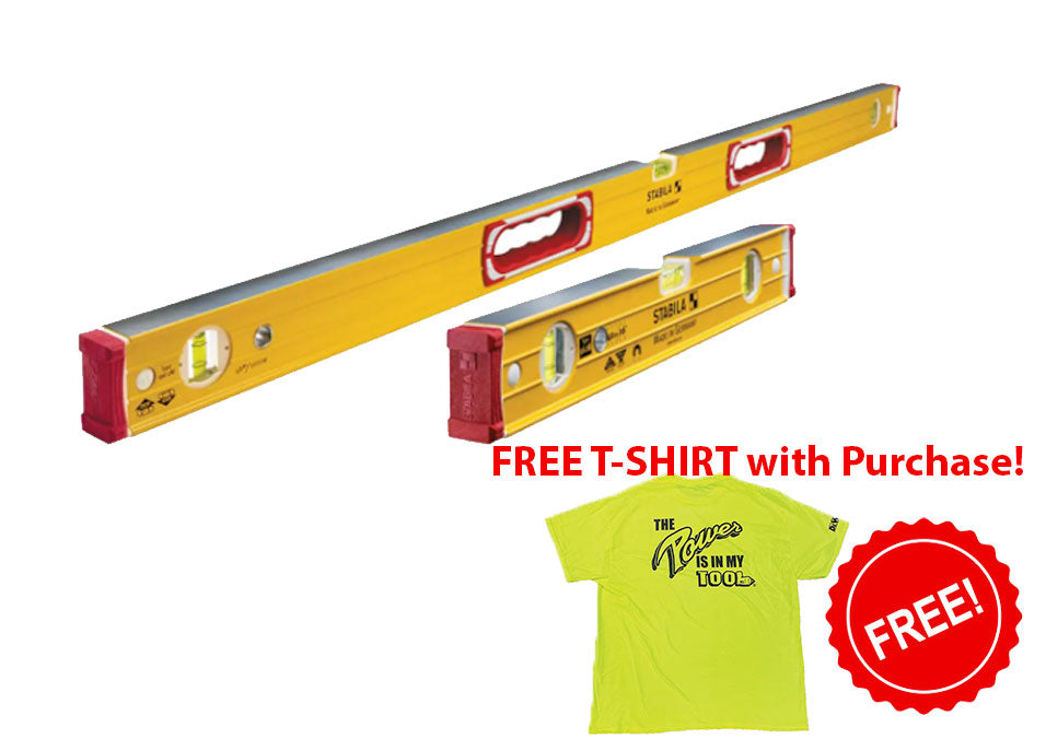 STABILA  2 PC. 48" & 16" Type 96M Magnetic Levels Set