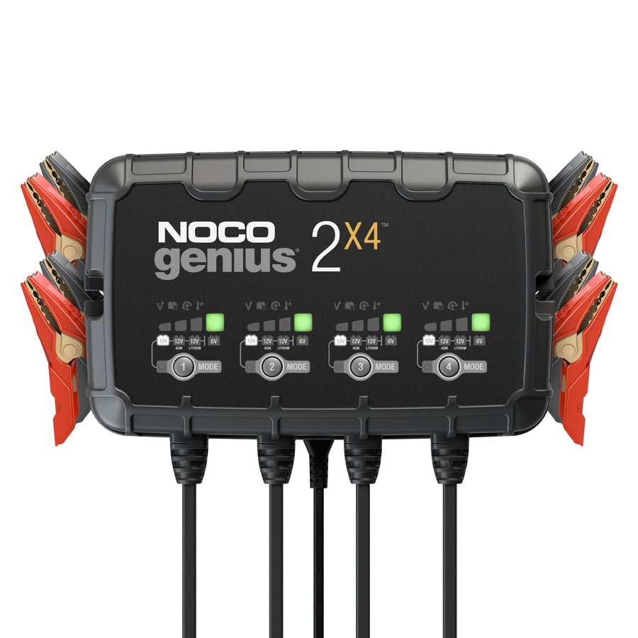 NOCO 4-Bank, 8-Amp Battery Charger, Battery Maintainer, & Battery Desulfator