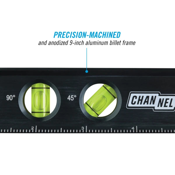 CHANNELLOCK 9" Billet Torpedo Level, Magnetic