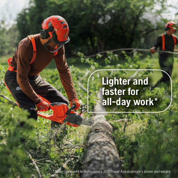 Husqvarna Power Axe 435i 16 inch 40V Battery Powered Cordless Chainsaw, 7.5 Ah Battery and Charger Included 970718224