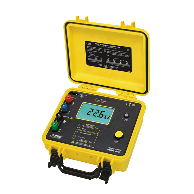 AEMC 2135.23 Ground Resistance Tester Model 4630 Kit - 300ft