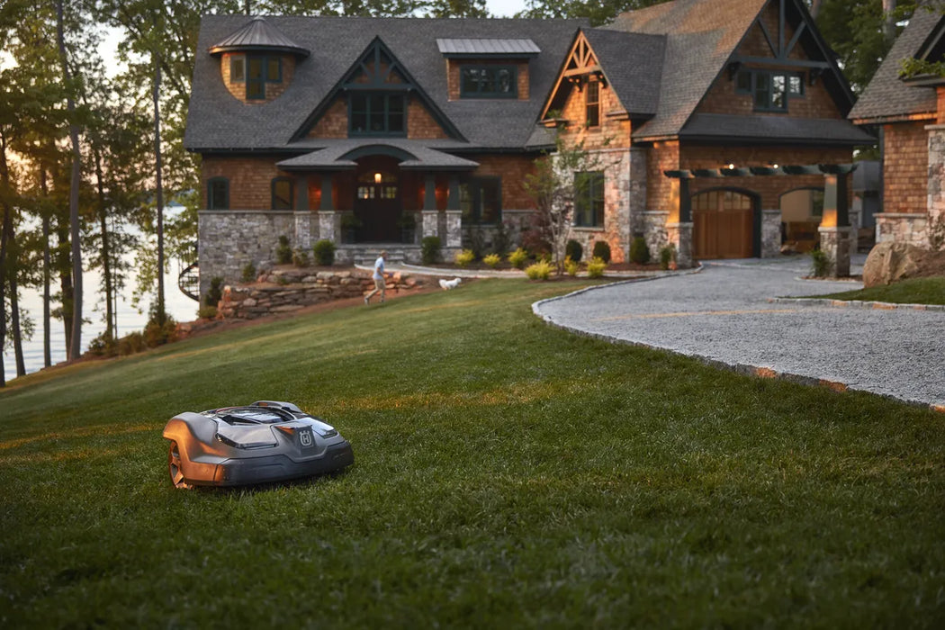 Husqvarna Automower 450Xh Robotic Lawn Mower, 2- to 3.6-Inch Cut Height, with GPS Assisted Navigation (up to 1.25 Acres) 967853101