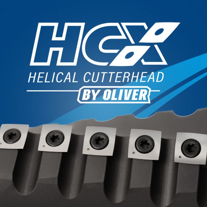 Oliver Machinery 12" Parallelogram Jointer with Oliver HCX Helical Cutterhead 5HP, 3PH