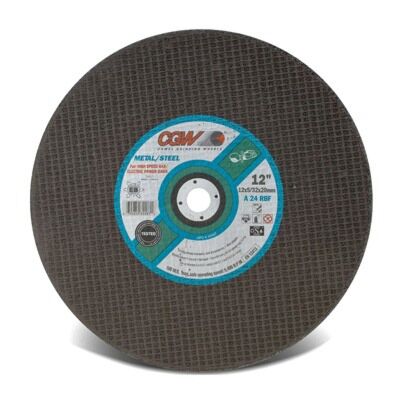 Camel Grinding Wheel 12" x 5/32" x 1" Type 1 Chop Saw Cut-Off Wheel, A24-R-BF Aluminum Oxide